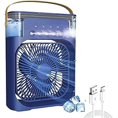Mini Cooler for Room Cooling - Portable Air Cooler, 3 in 1 Home and Office Air Conditioner - Compact size with 7 color LED Light